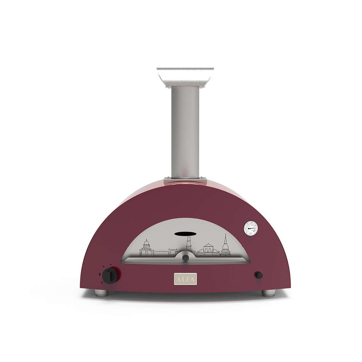 Alfa Moderno Limited Edition 2 Pizze Colori D’Italia Countertop Gas Pizza Oven PURPLE|LIGHT BLUE