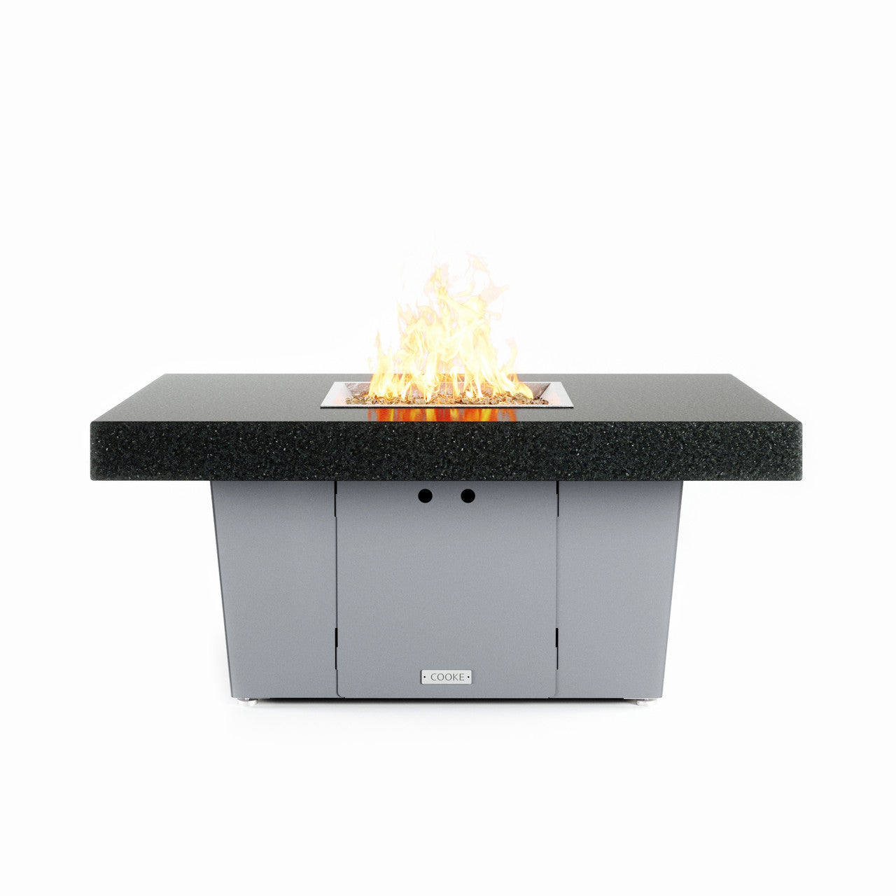 COOKE Palisades Fire Pit Table 48" x 36" x 21" - Stone Top