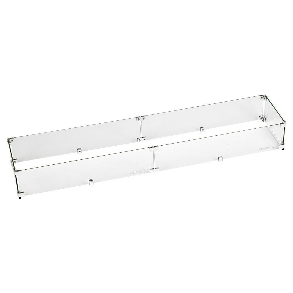 American Fire Glass 48" x 6" Linear Drop-In Pan with Match Light Kit -  Bundle