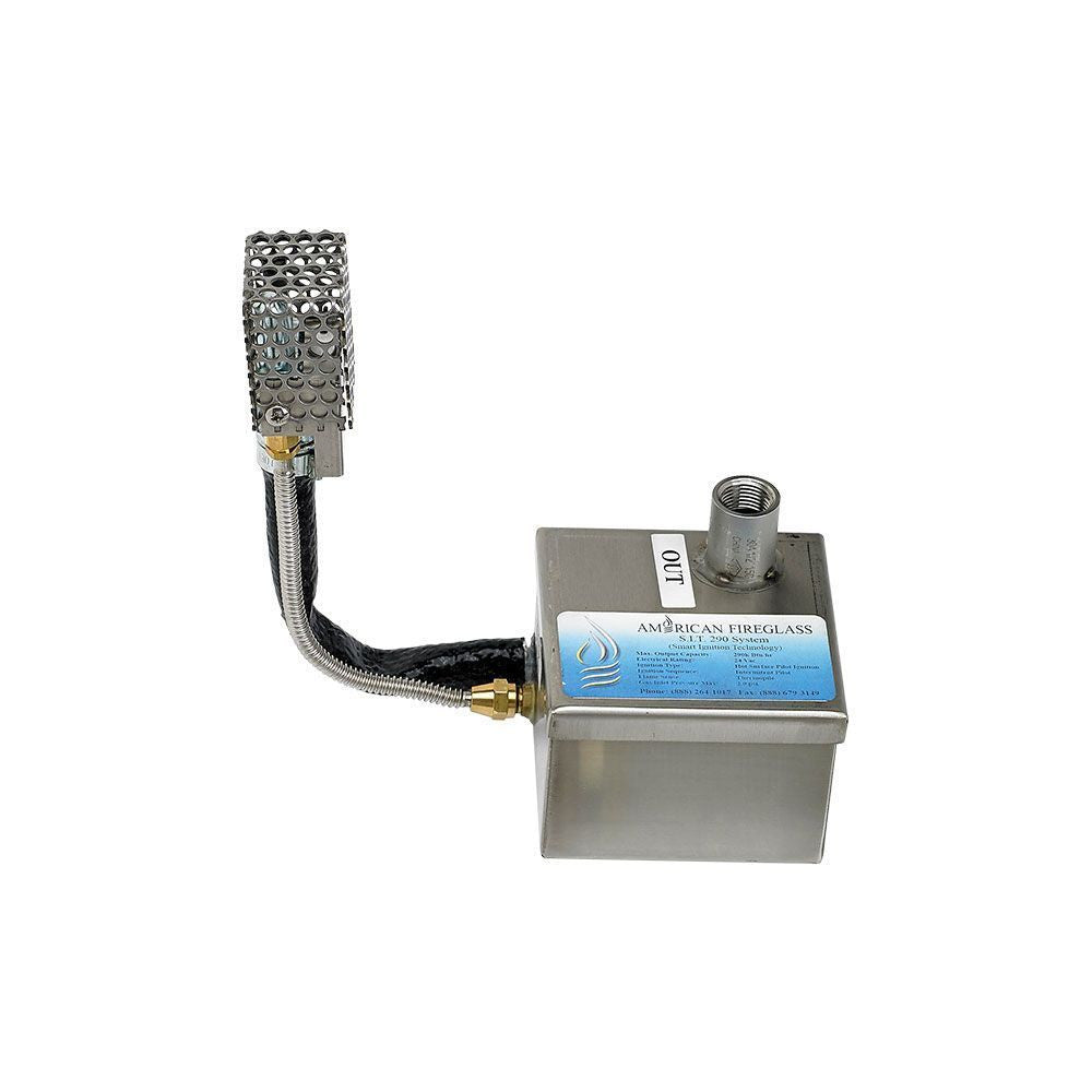 American Fire Glass 72" x 24" Rectangular Stainless Steel Flat Pan with AWEIS System - Natural Gas