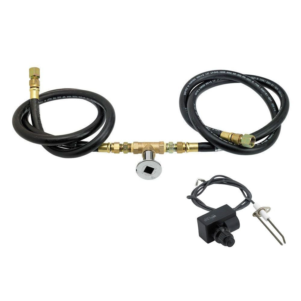 American Fire Glass AFG-FPIK-N Fire Pit Installation Kit, Standard Capacity, Hoses 1/2-Inch, Natural Gas