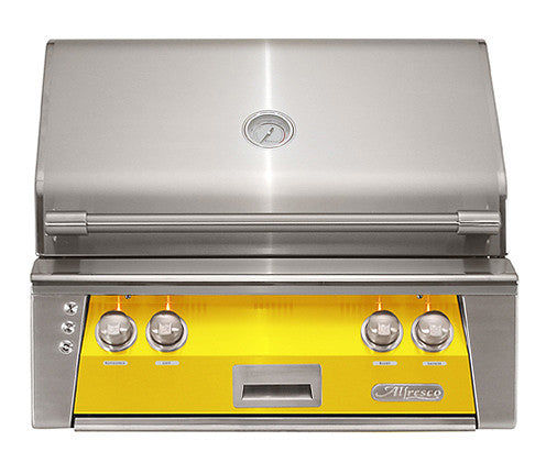 Alfresco - 30" ALXE Luxury Grill - Built-In - Traffic Yellow