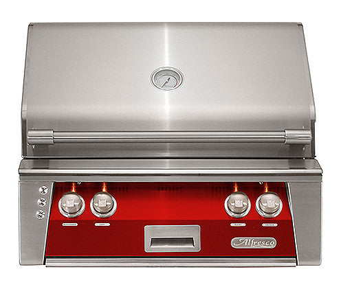 Alfresco - 30" ALXE Luxury Grill - Built-In - Carmine Red