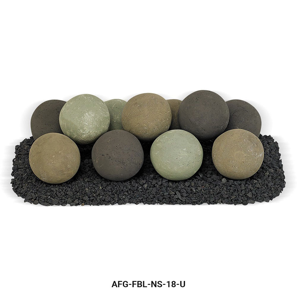 American Fire Glass  - Lite Stone Ball Set (Uniform 4")