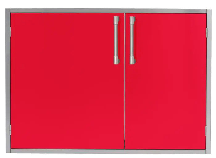 Alfresco 30 X 21-Inch Low Profile Sealed Dry Storage Pantry - Raspberry Red-Gloss - AXEDSP-30L-S3027
