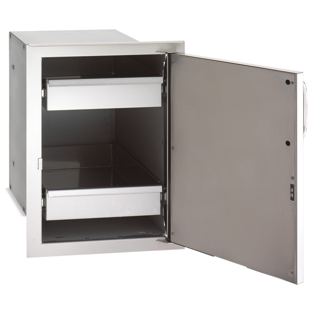 Fire Magic -Select | Single Door with Dual Drawers - Opened