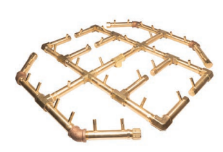 Crossfire 360K BTU Octagonal Brass Burner - CFBO360 - Circular Opening