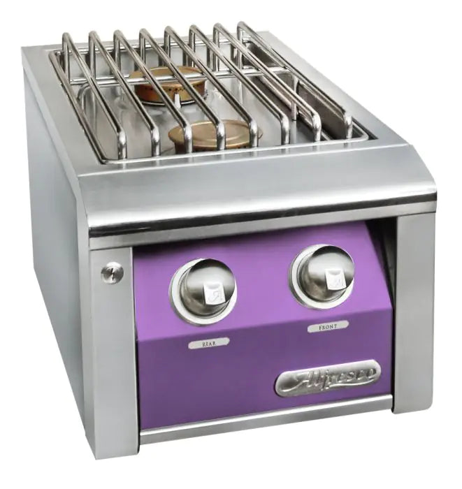 Alfresco Dual Side Burner for Freestanding Grill - Blue Lilac-Gloss