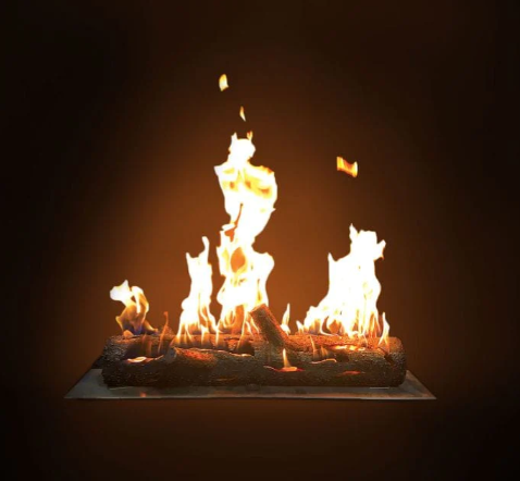 Warming Trends FireStorm FSLS32 32-Inch Steel Log with CROSSFIRE Brass Burner & 38x10-Inch Pan