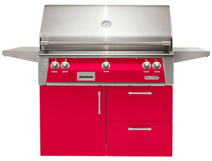 Alfresco 42" Deluxe Cart - Raspberry Red-Gloss