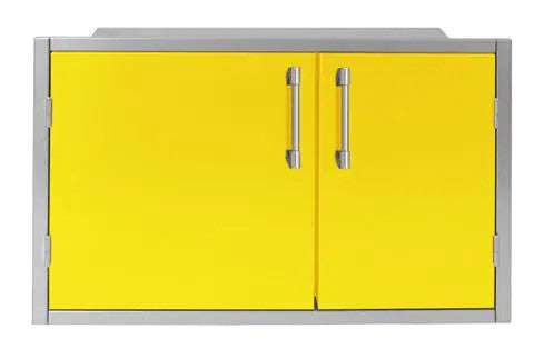 Alfresco 42 X 21-Inch Low Profile Sealed Dry Storage Pantry - Traffic Yellow-Gloss - AXEDSP-42L-S1023