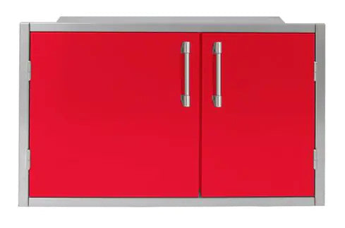 Alfresco 42 X 21-Inch Low Profile Sealed Dry Storage Pantry - Raspberry Red-Gloss - AXEDSP-42L-S3027