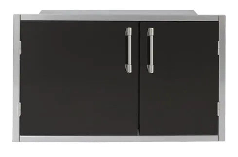 Alfresco 42 X 21-Inch Low Profile Sealed Dry Storage Pantry - Jet Black-Matte - AXEDSP-42L-SM9005