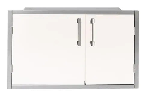 Alfresco 42 X 21-Inch Low Profile Sealed Dry Storage Pantry - Signal White-Matte - AXEDSP-42L-SM9003