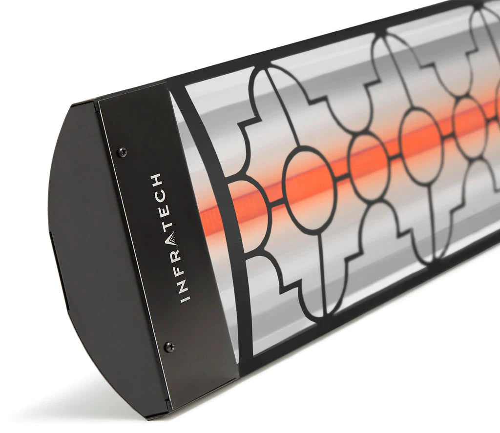 Infratech C2024BL3 Single Element Heater with Black Mediterranean Motif
