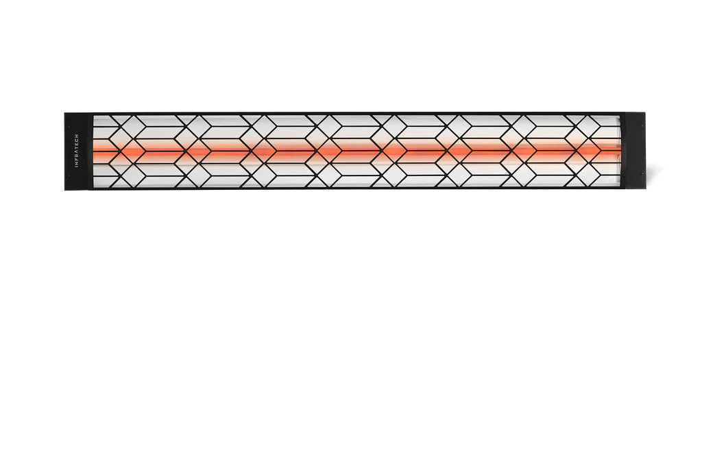 Infratech C4024BL2 Single Element Heater with Black Craftsman Motif