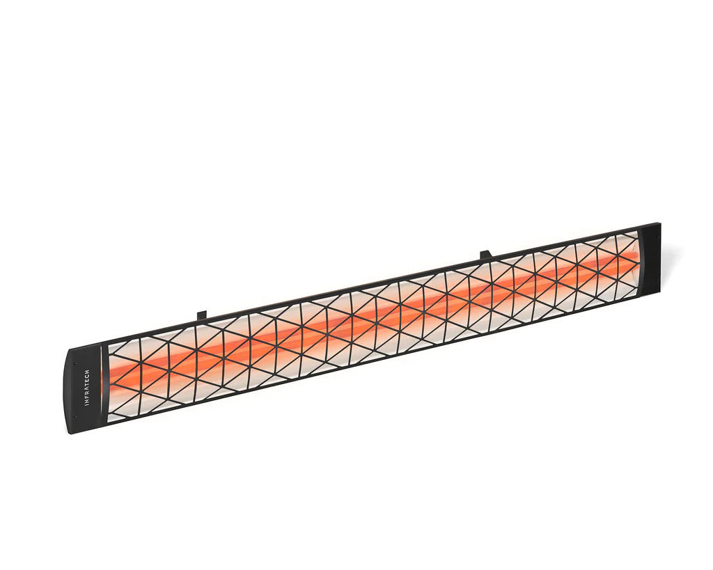 Infratech CD4024BL1 Dual Element Heater with Black Contemporary Motif