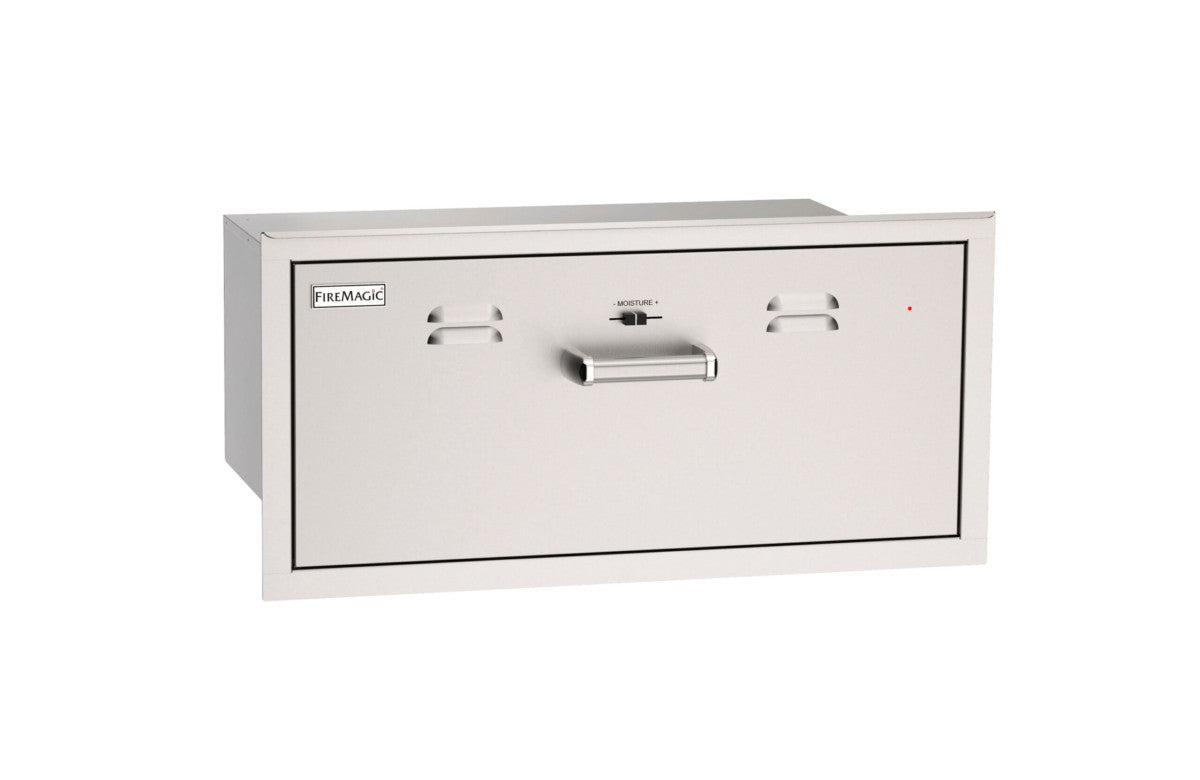 Fire Magic - Premium Flush, Soft Close | Electric Warming Drawer