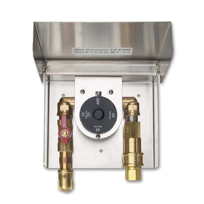 Fire Magic - Gas Connection Box (with 1-Hr Timer & Quick Disconnect) - Top View