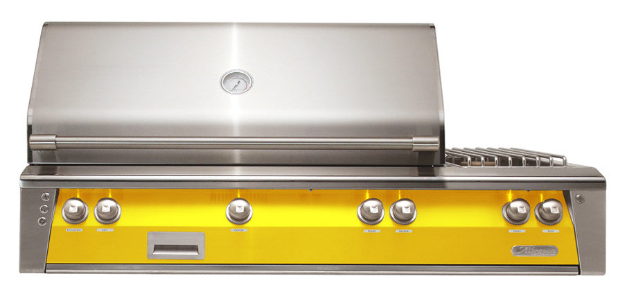 Alfresco - 56" ALXE Luxury Deluxe Grill - Built-In - Traffic Yellow
