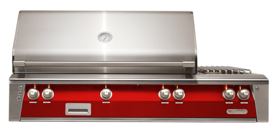Alfresco - 56" ALXE Luxury Deluxe Grill - Built-In - Carmine Red