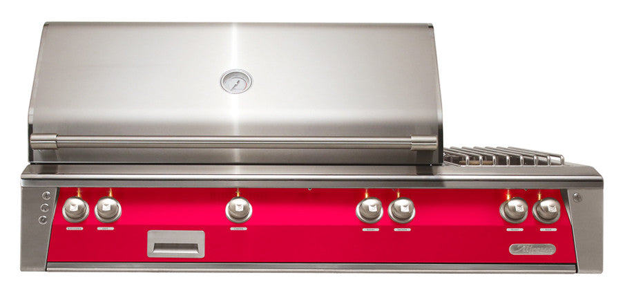 Alfresco - 56" ALXE Luxury Deluxe Grill - Built-In - Raspberry Red