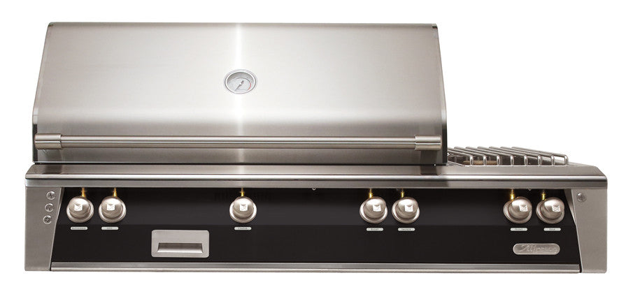 Alfresco - 56" ALXE Luxury Deluxe Grill - Built-In - Jet Black