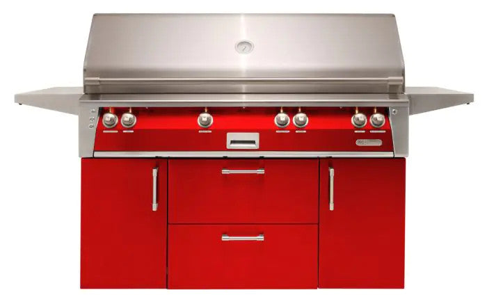 Alfresco 56" Standard Cart - Carmine Red-Gloss