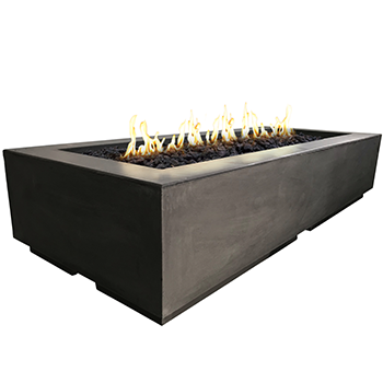 American Fyre Designs - Louvre Long Rectangle Fire Pit