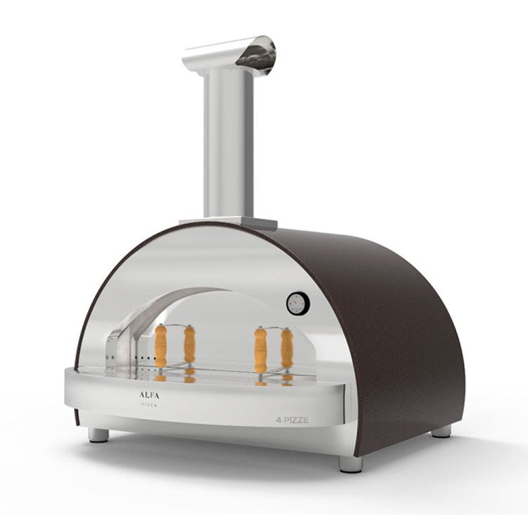 Alfa 4 Pizze Copper Top Wood Fired Pizza Oven - FX4P-LRAM-T