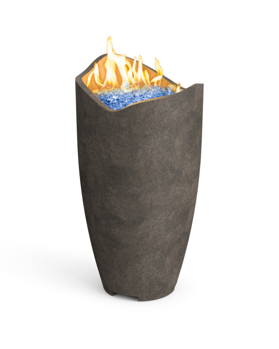 American Fyre Designs - Wave Fire Urn (without Access Door) - Dark Basalt color