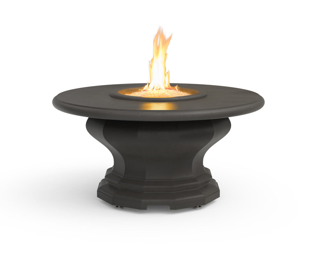 American Fyre Designs - Inverted Firetable with Concrete Top - Chat Height