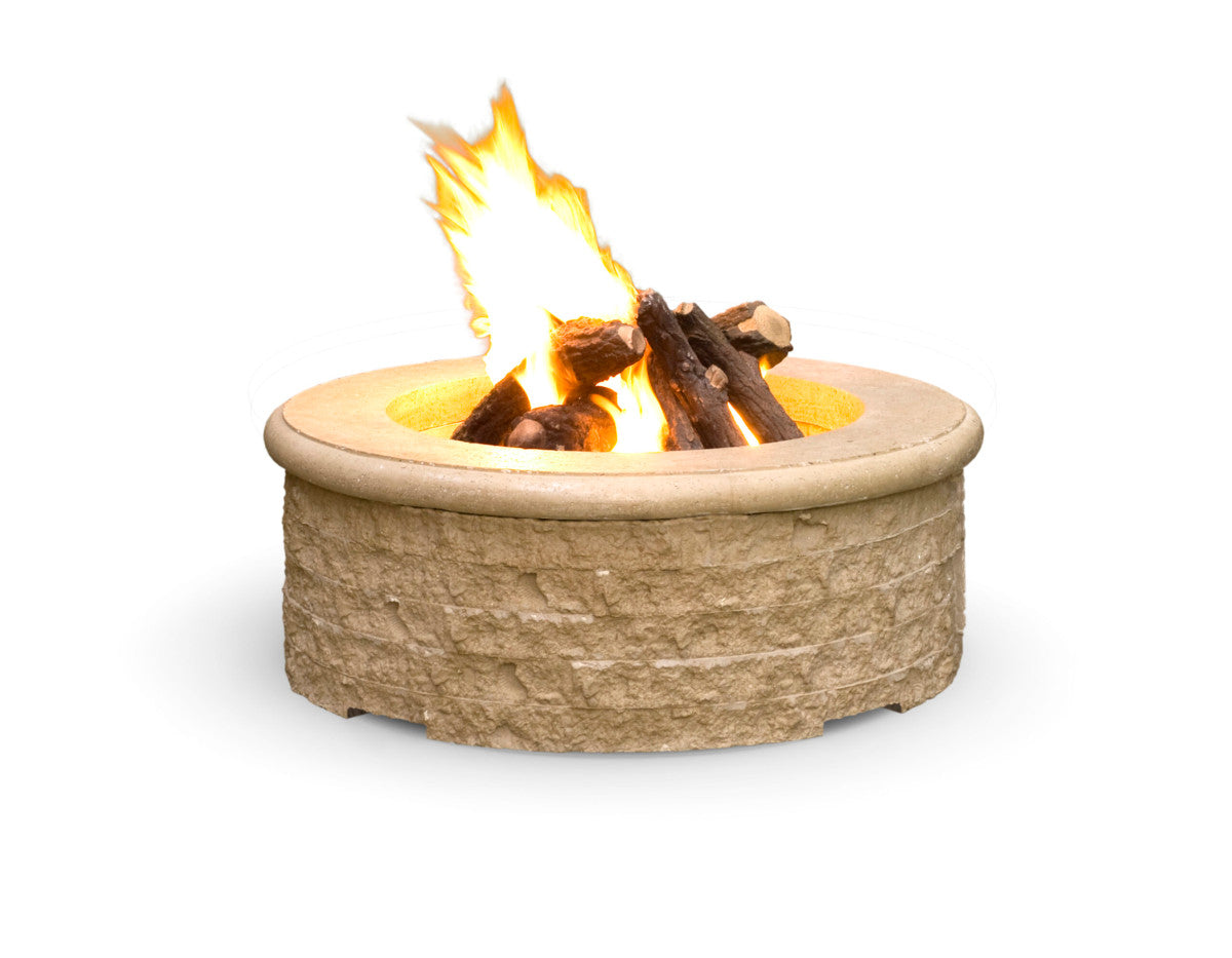 American Fyre Designs - Chiseled Fire Pit - Café Blanco