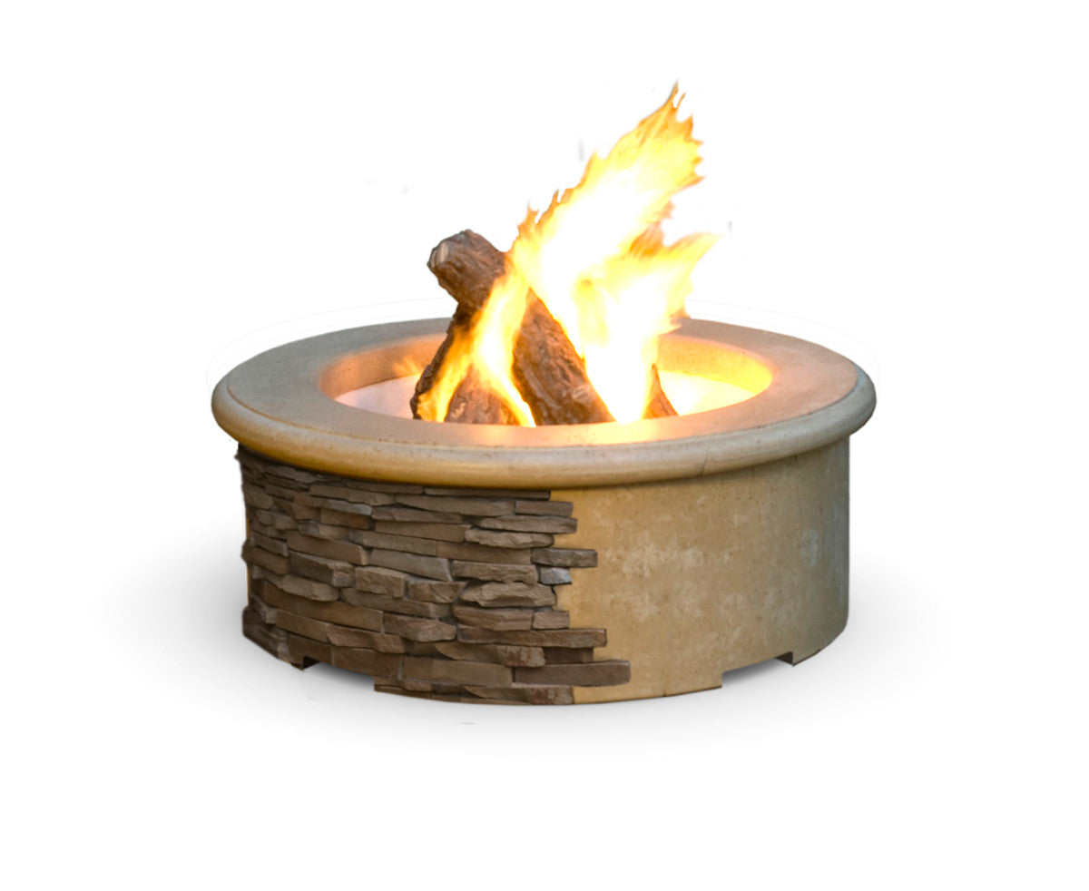 American Fyre Designs - Contractor's Model Fire Pit - Café Blanco color