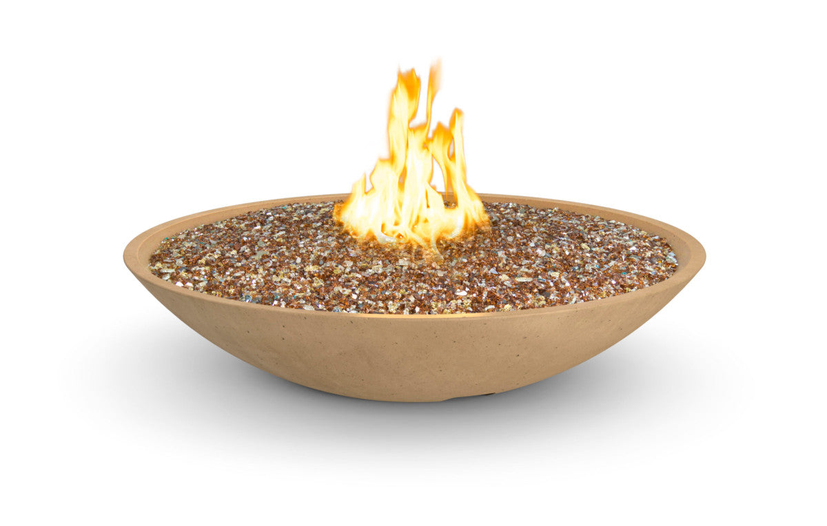 American Fyre Designs - 48" Marseille Fire Bowl - Café Blanco