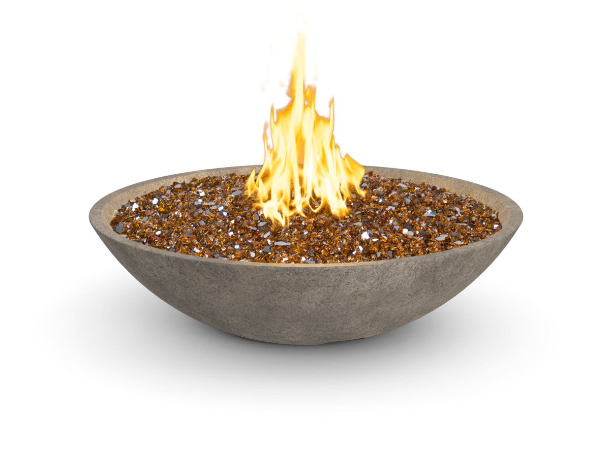 American Fyre Designs - 40" Marseille Fire Bowl - Light Basalt color
