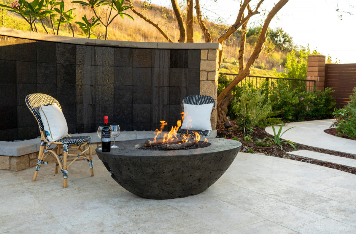 American Fyre Designs - Calais Oval - Lounge Height Firetable