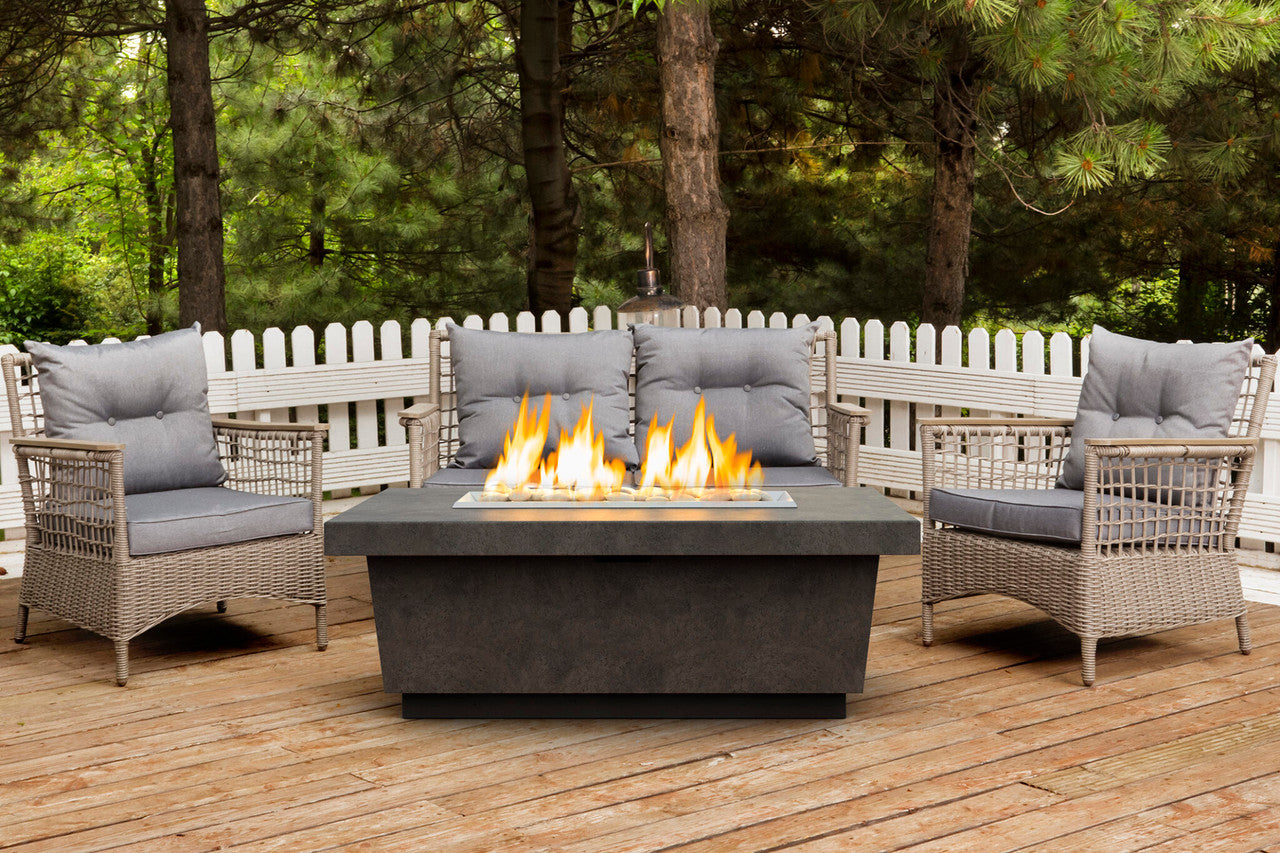 American Fyre Designs - Contempo LP Select - Lounge Height Firetable - In use