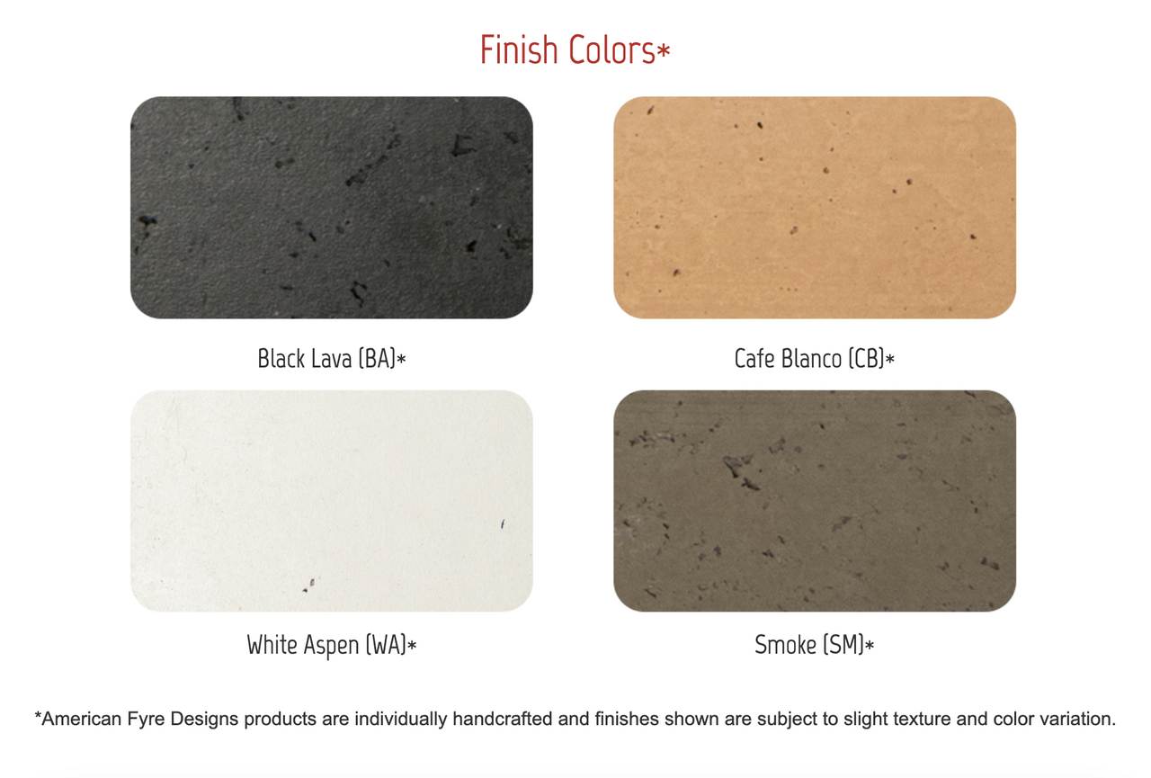 AFD Collection - Milan Low Linear Fireplace - Colors