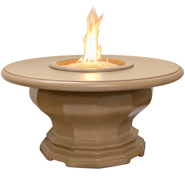 American Fyre Designs - Inverted Firetable with Concrete Top - Chat Height