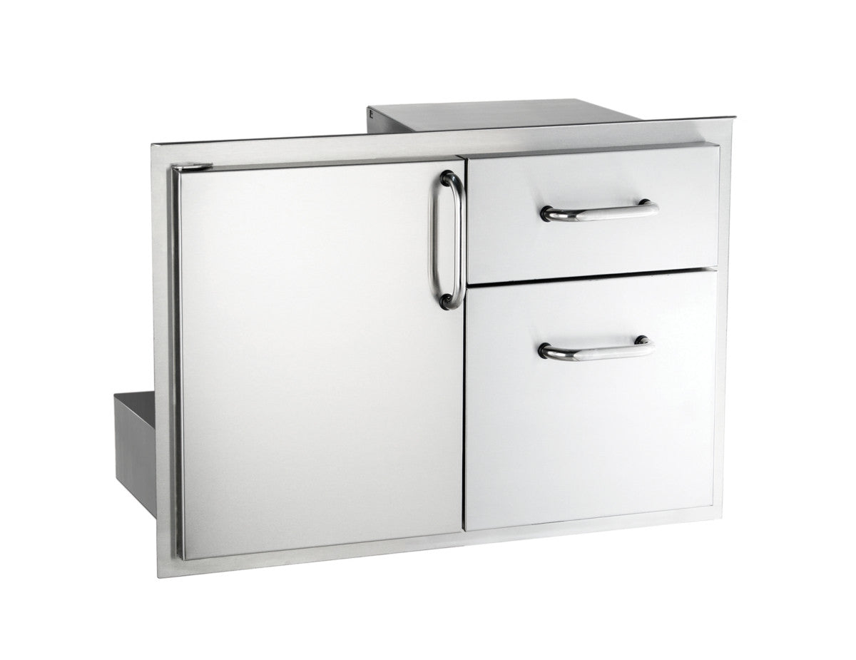AOG - 18-30-SSDD Storage Door with Double Drawer