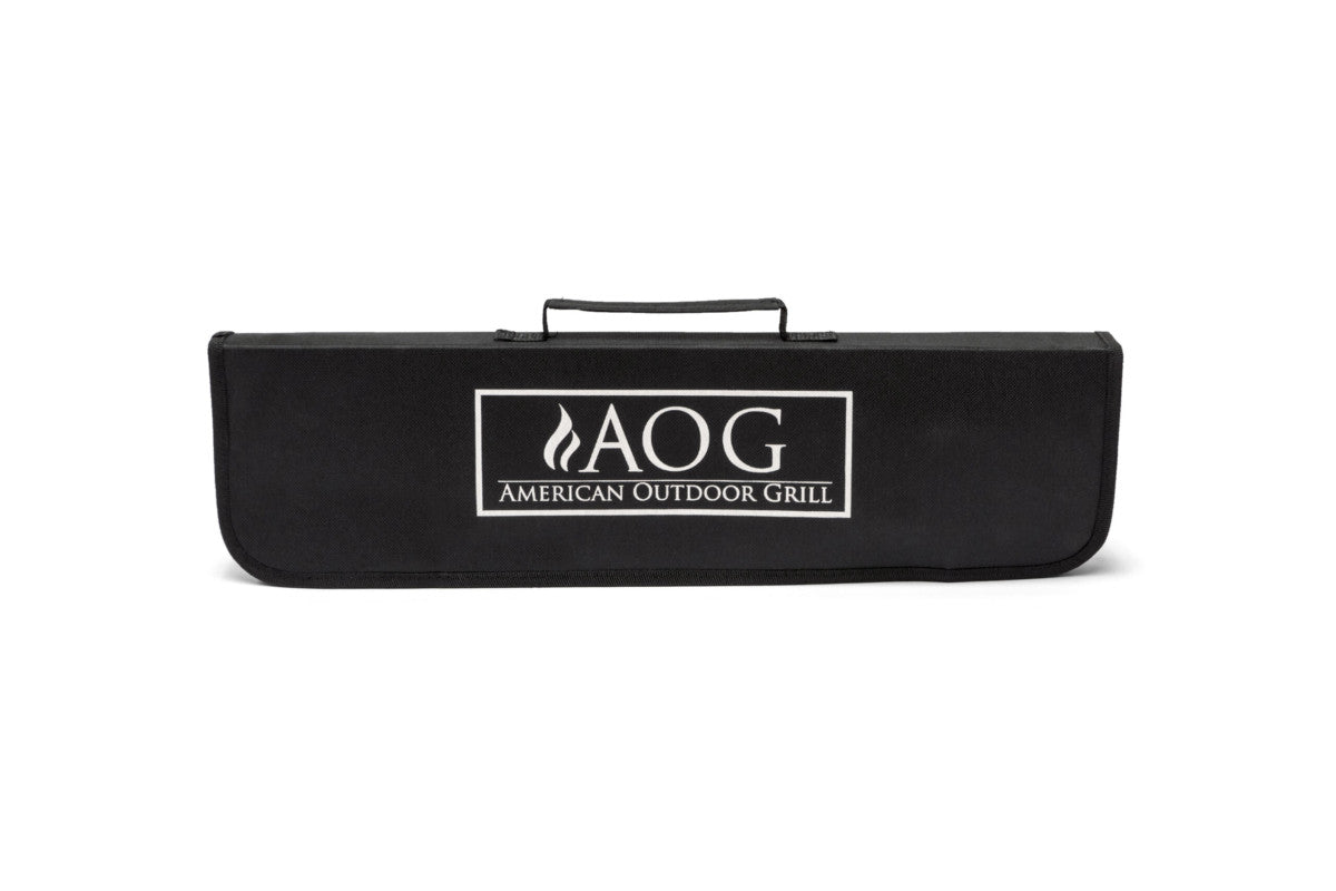 AOG - TK-1 Stainless Steel Grilling Tool Kit | 4-Piece Set - Zippered Nylon Logo Case