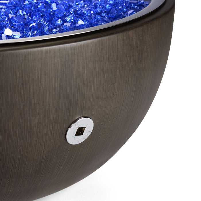 HPC - Aluminum Spun Fire Bowl - Walnut Color