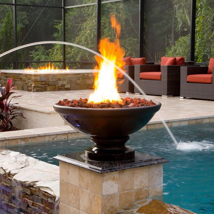 Archpot Geo Round Fire Water Bowl