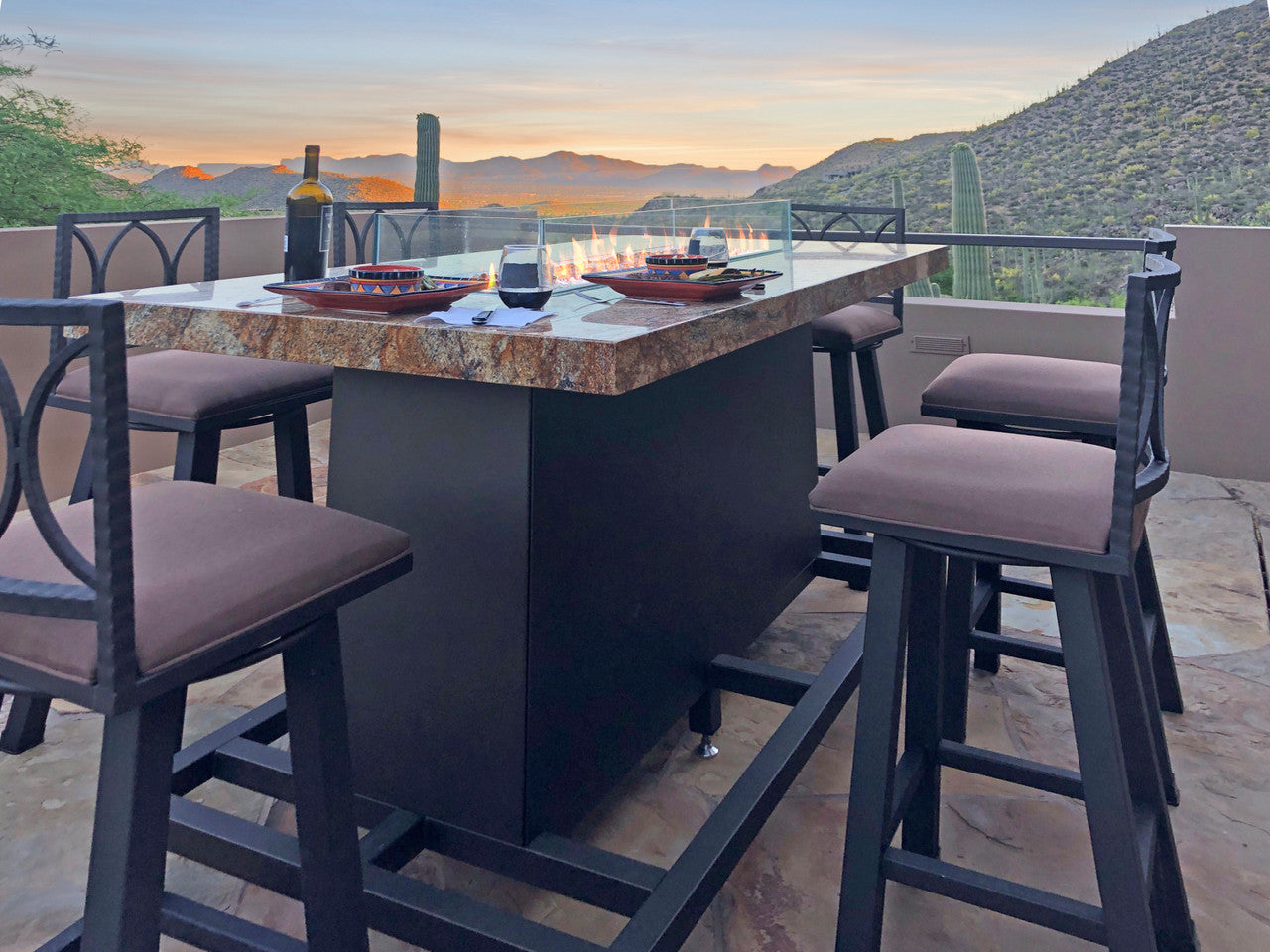 COOKE Long Beach Fire Pit Table