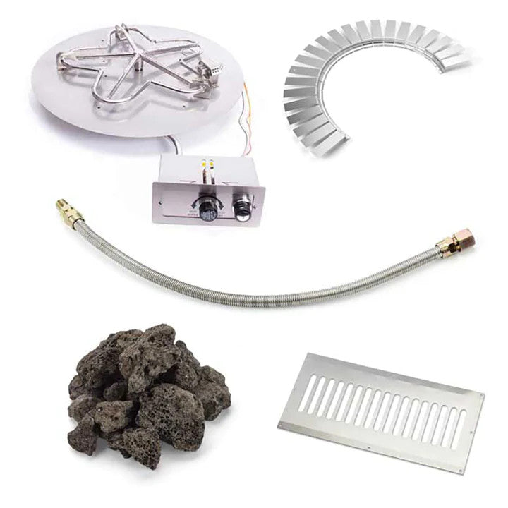 36" Round Flat FPPK Hardscape Block Kit by HPC Fire