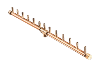 Crossfire 130K BTU Linear Brass Burner - CFBL130 - Rectangular Opening