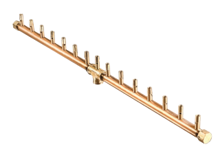 Crossfire 150K BTU Linear Brass Burner - CFBL150 - Rectangular Opening