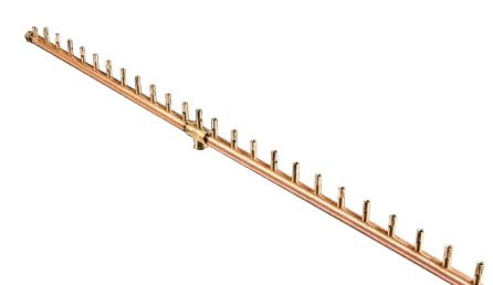Crossfire 250K BTU Linear Brass Burner - CFBL250 - Rectangular Opening