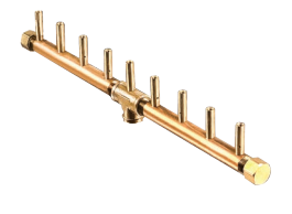 Crossfire 110K BTU Linear Brass Burner - CFBL110 - Rectangular Opening